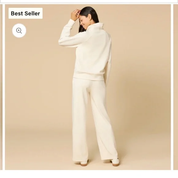 Softies DreamTech Mock Neck with Pleated Pant in Almond- Size M - New With Tags - Picture 4 of 7